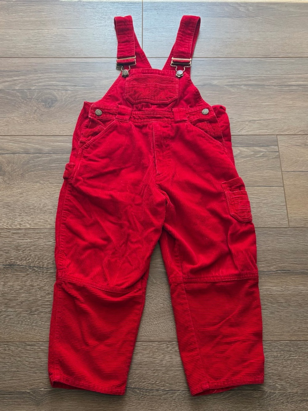Vintage Red Corduroy Overalls size 4T